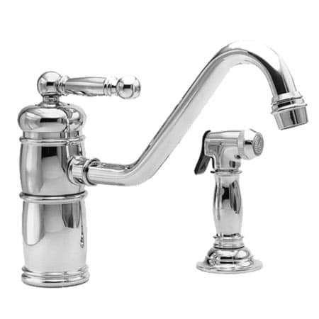 Newport Brass Single Handle Kitchen Faucet With Side Spray in Polished Chrome 941-26